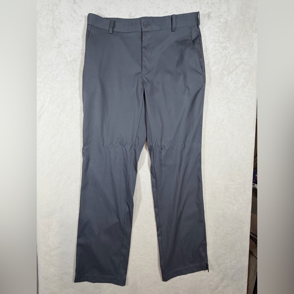 Nike 32W Men's Gray Standard Fit Weatherproof Performance Wicking Gold Pants